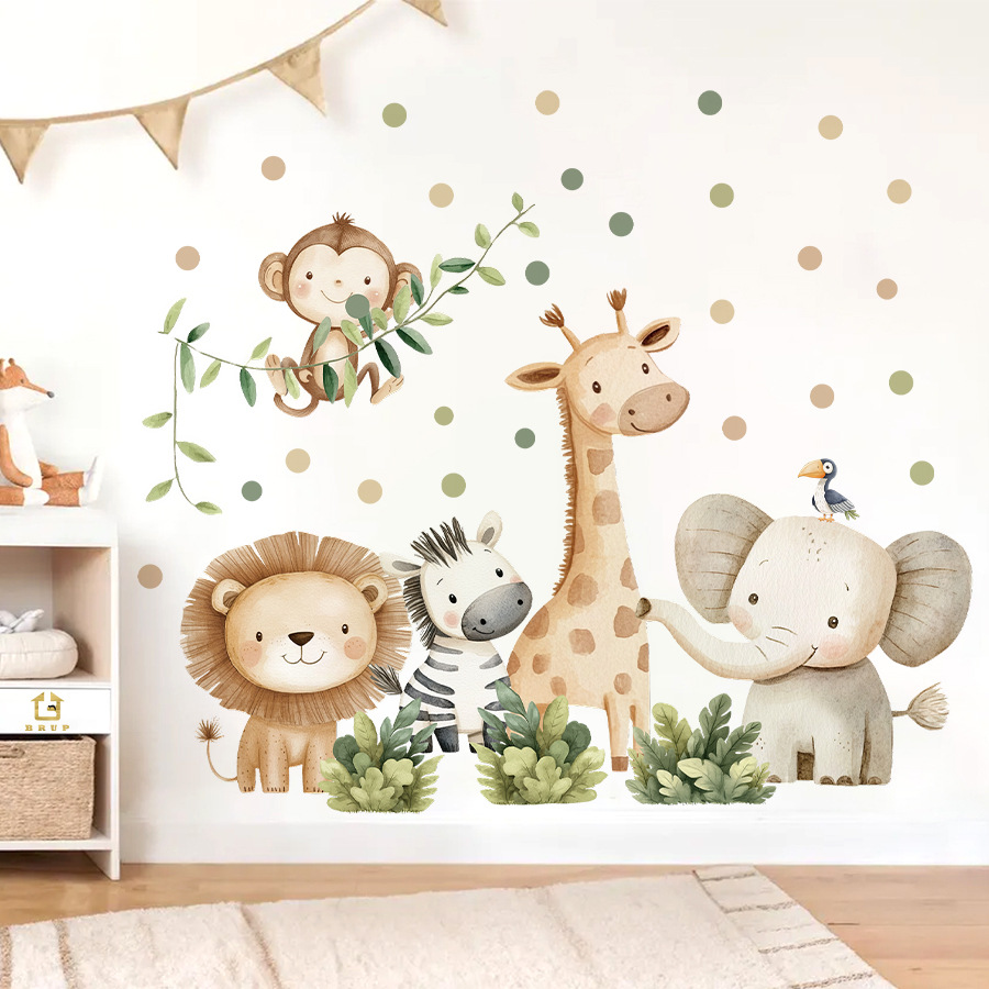 Baby Nursery Boy - Boho Forest Animals Wall Stickers for