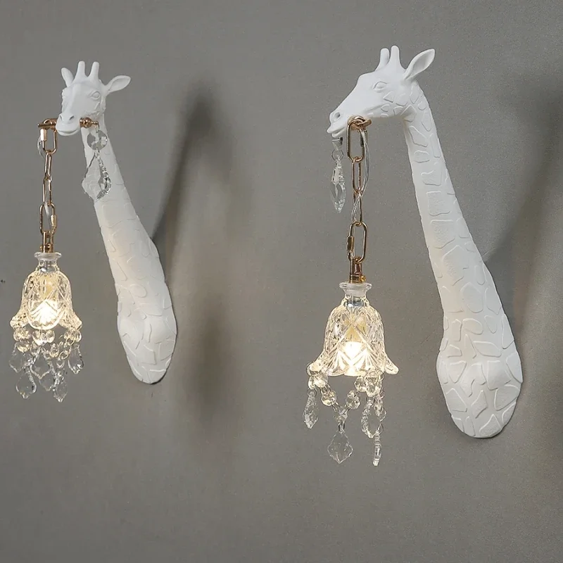 Baby Nursery Wall Lights - Nordic New Resin Giraffe LED Wall