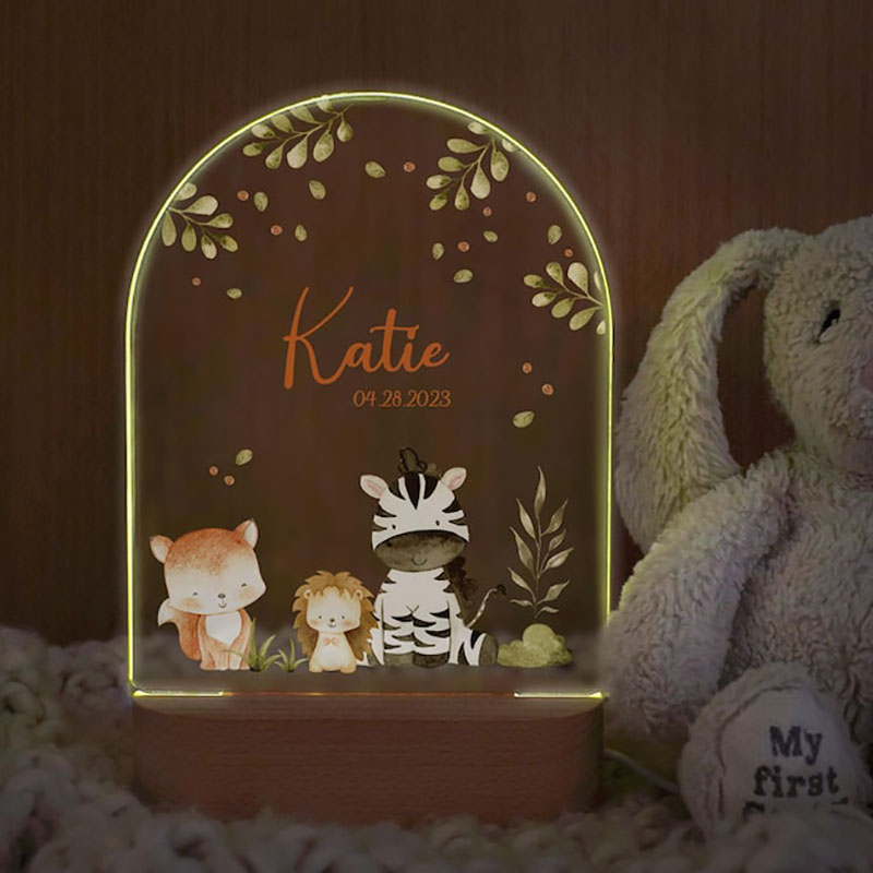 Custom Name Baby Night Light P - Baby Nursery Boy 评论和价格