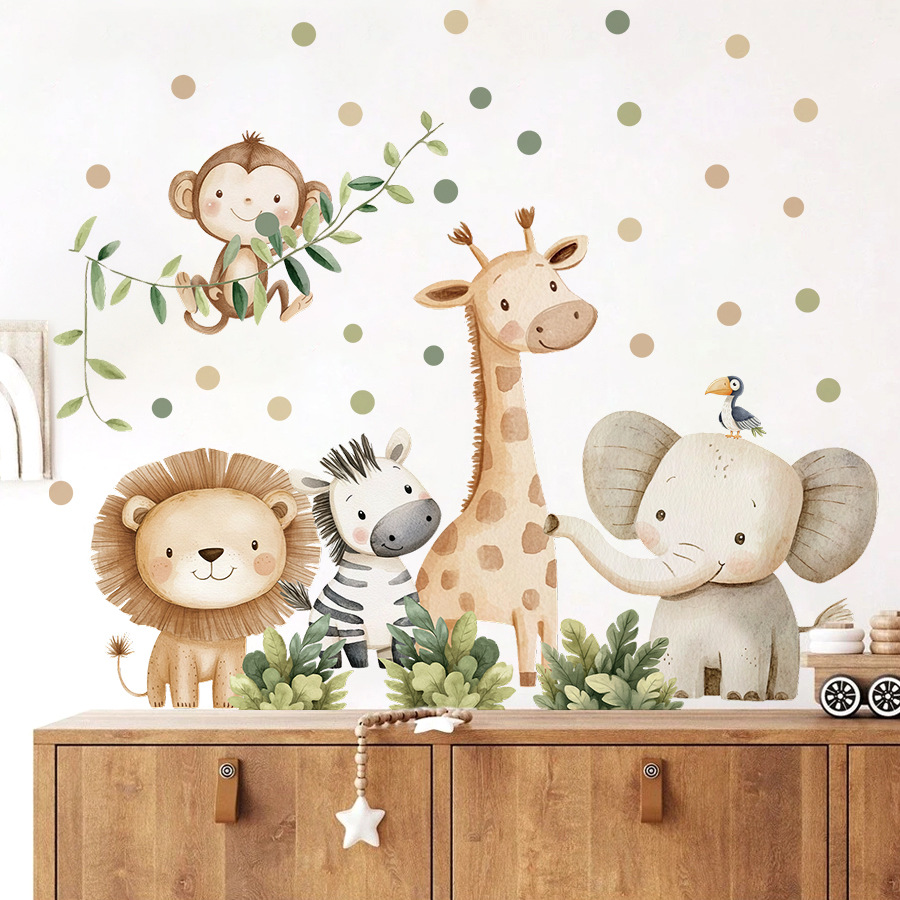 Boho Forest Animals Wall Stick - Baby Nursery Boy 评论和价格