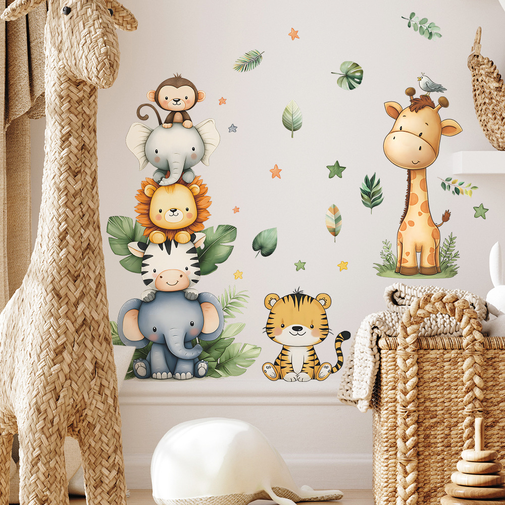 Boho Forest Animals Wall Stick - Baby Nursery Boy 评论和价格