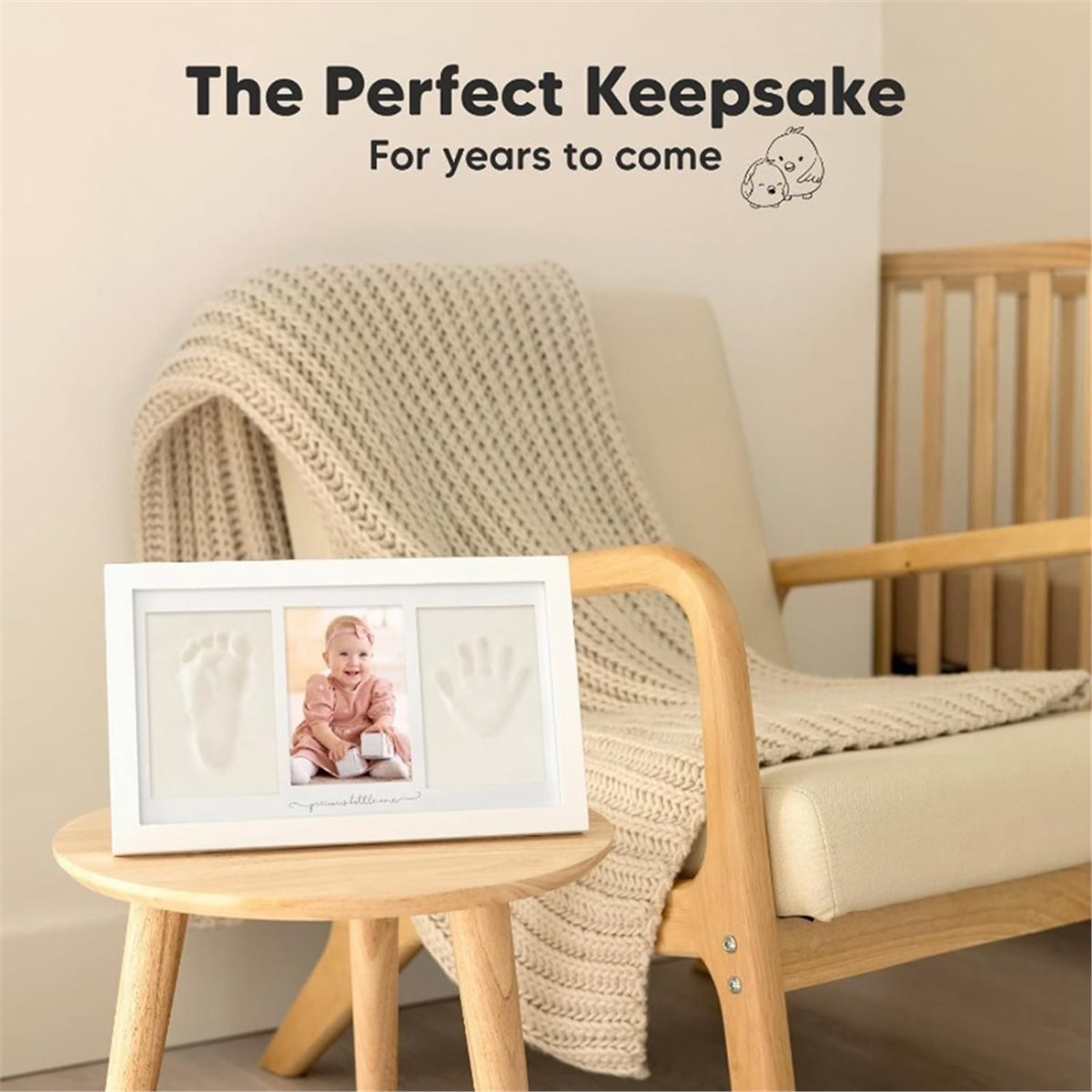 ABFW Baby Handprint & Footprin - Baby Nursery Frames 评论和价格