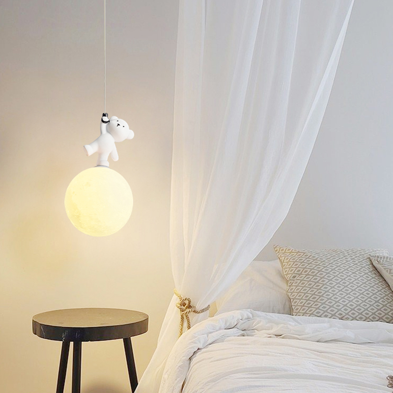 Bear Lamp Cartoon Nursery Room - Baby Nursery Light Fixture 评论和价格
