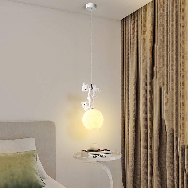 Bear Lamp Cartoon Nursery Room - Baby Nursery Light Fixture 评论和价格