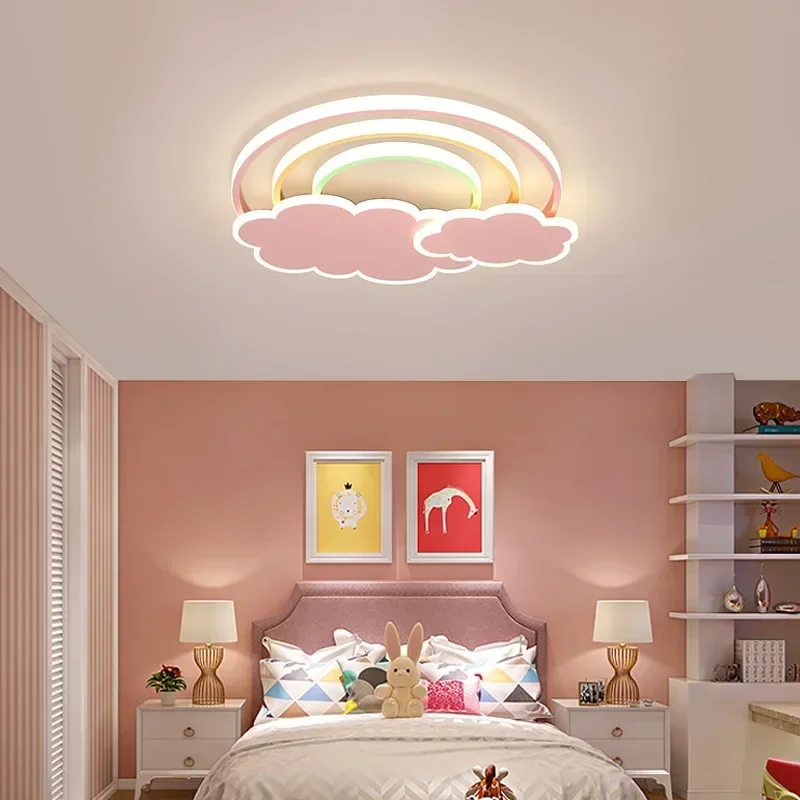 Modern Minimalist Rainbow Clou - Baby Nursery Light Fixture 评论和价格