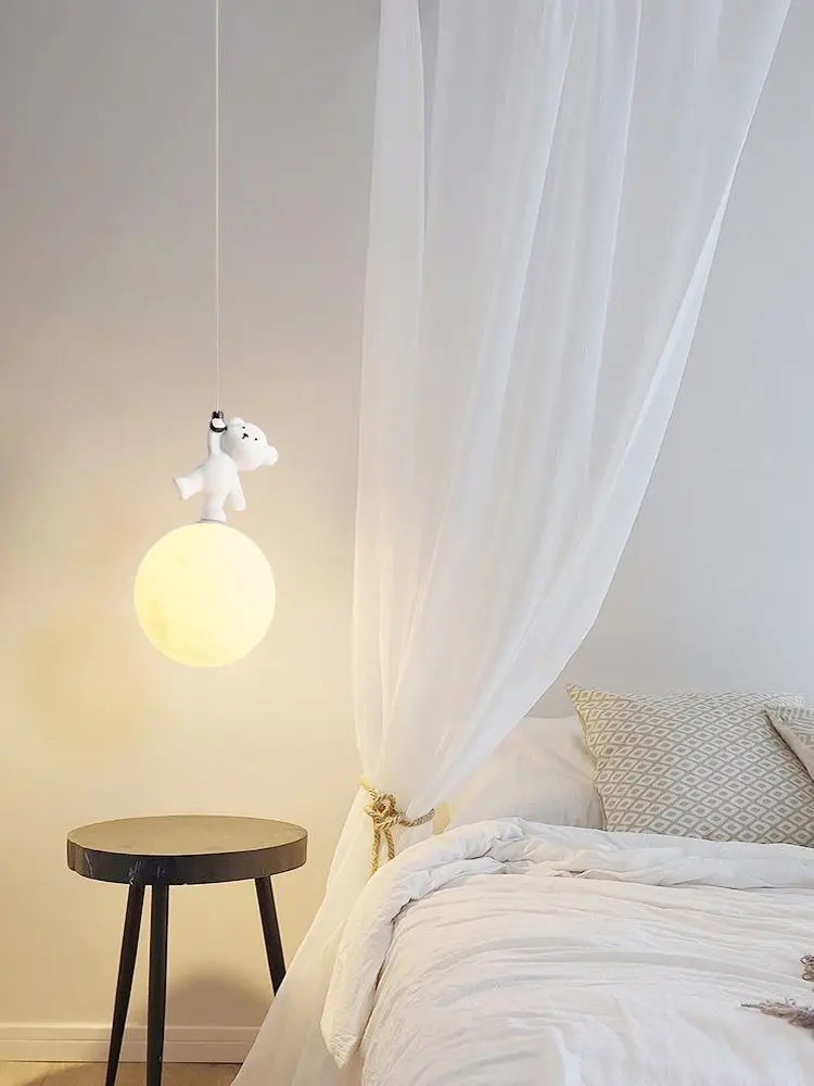 Bear Lamp Cartoon Nursery Room - Baby Nursery Light Fixture 评论和价格