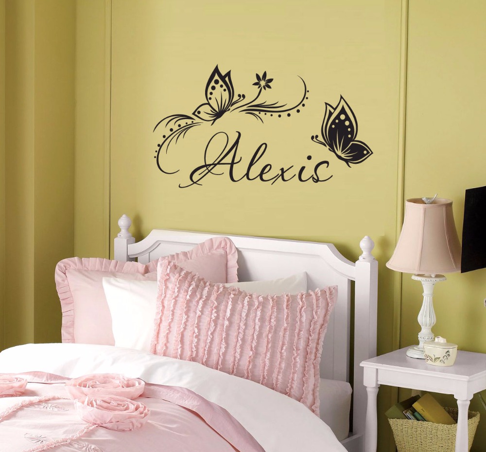 Personalized Name & Butterflie - Baby Girl Nursery Quotes 评论和价格