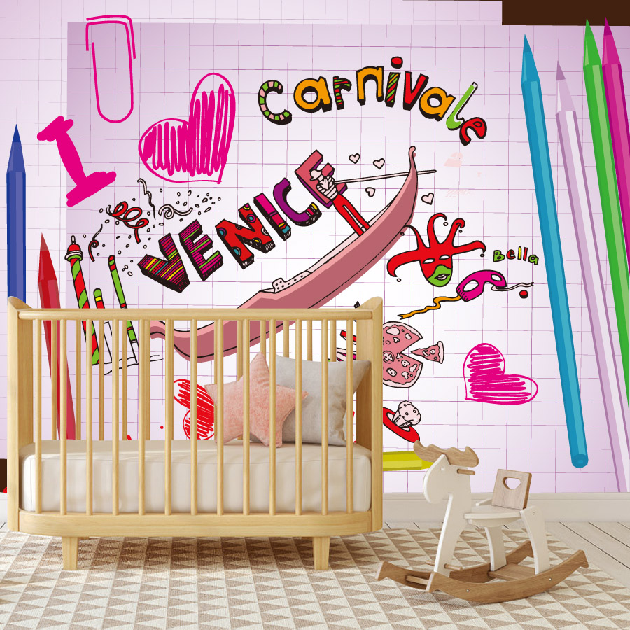 Cartoon Easy to Apply Peel and - Baby Nursery Peel And Stick Wallpaper 评论和价格