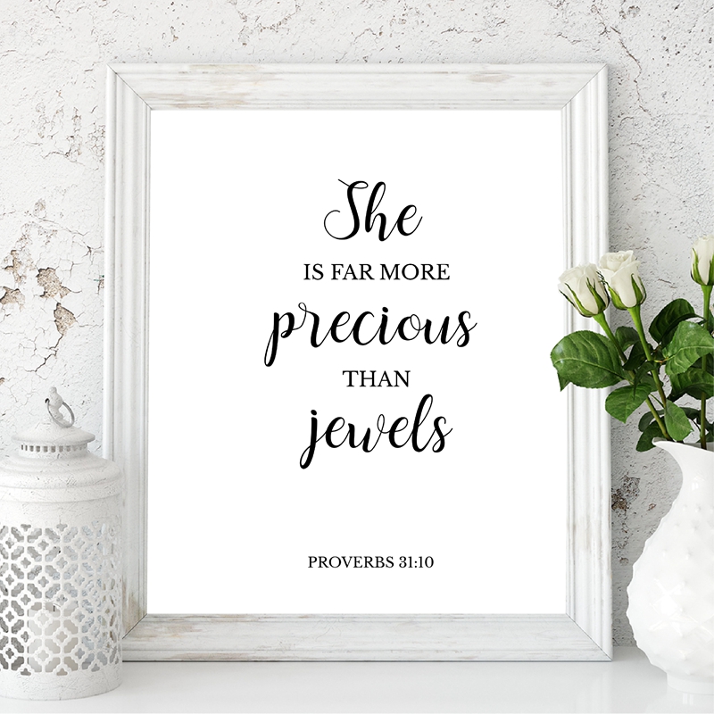Bible Verses Quote Christian W - Baby Girl Nursery Quotes 评论和价格