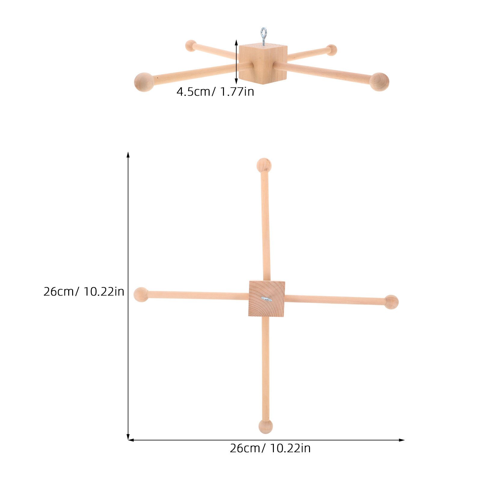 1Set Baby Mobile Kit Wooden Fr - Baby Nursery Frames 评论和价格