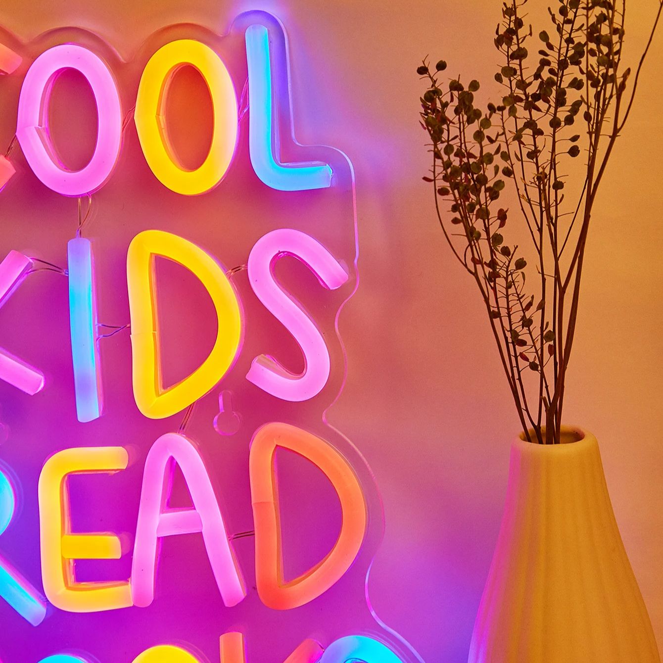 Chi-buy LED Neon Cool Kids Rea - Baby Nursery Wall Lights 评论和价格