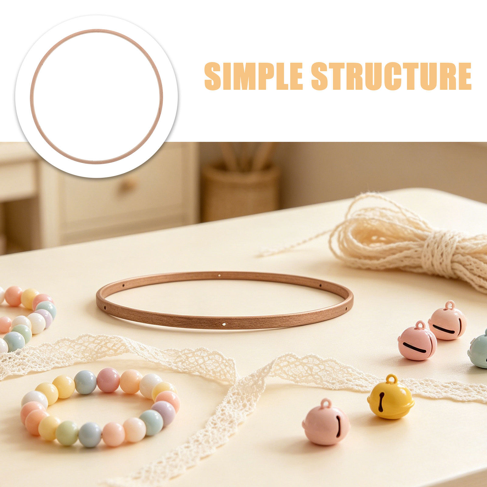 7.8 Inch Bamboo Crib Mobile Fr - Baby Nursery Frames 评论和价格