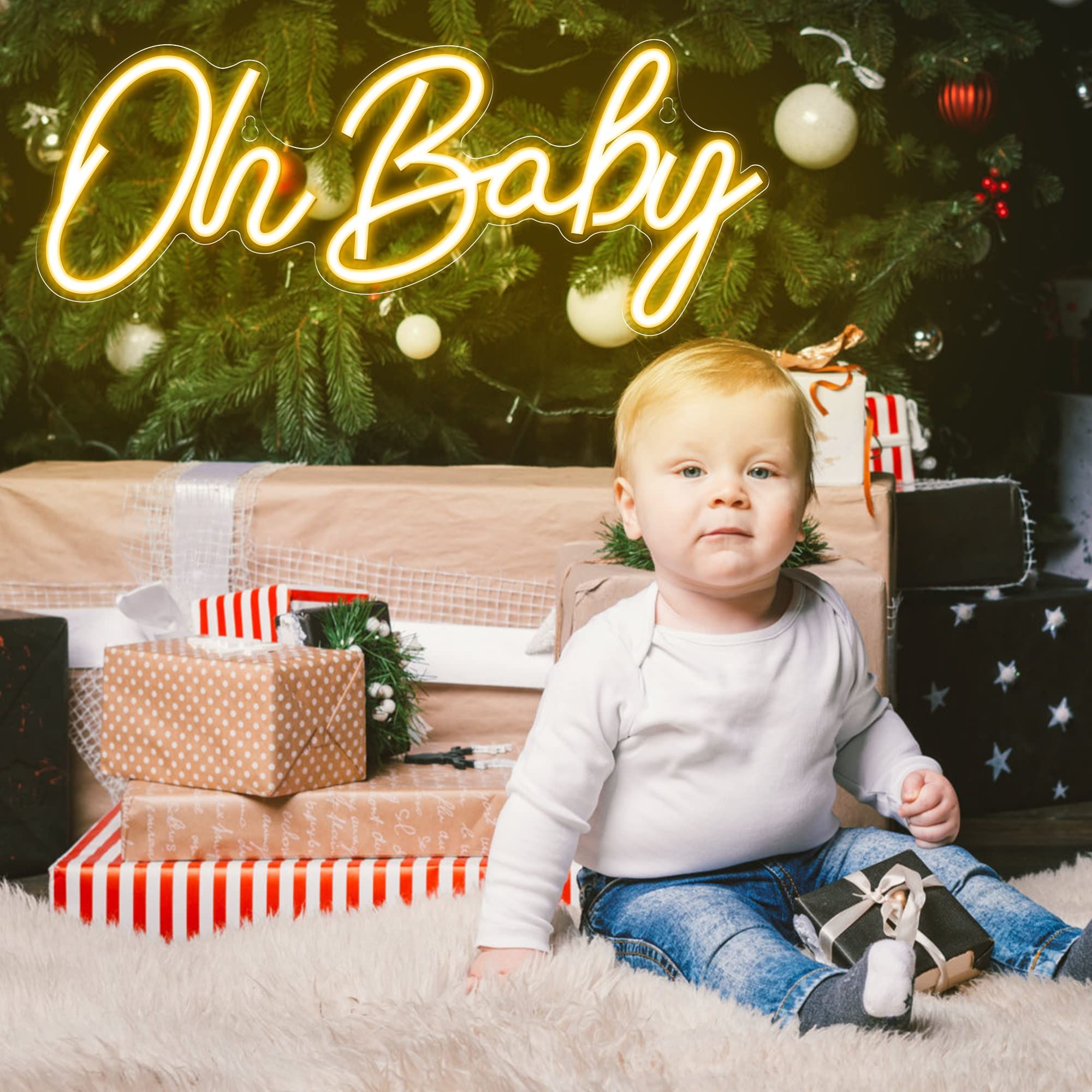 Oh Baby Neon Sign USB Dimmable - Baby Nursery Wall Lights 评论和价格