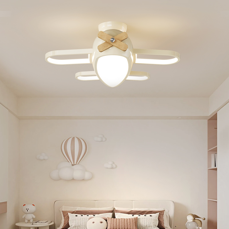 Cartoon Airplane Chandelier Ce - Baby Nursery Light Fixture 评论和价格