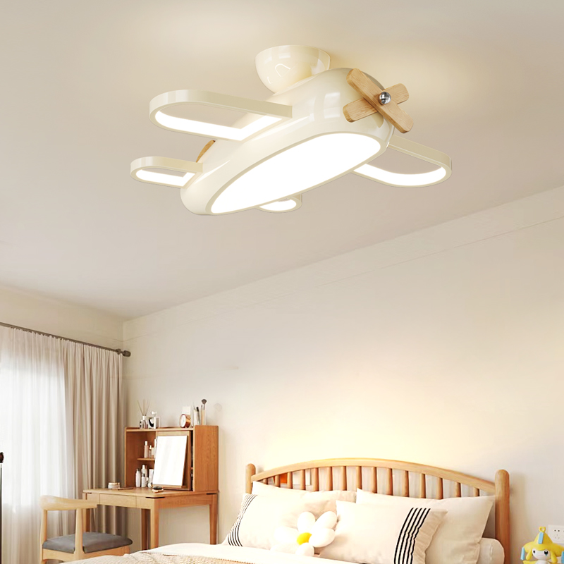 Cartoon Airplane Chandelier Ce - Baby Nursery Light Fixture 评论和价格
