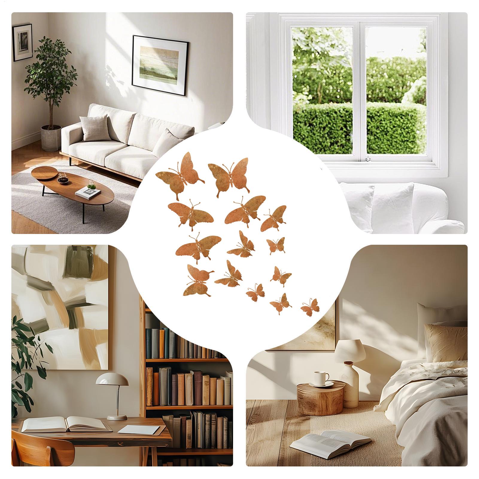 Metal Butterfly Wall Decor 15  - Baby Nursery Decor Girl 评论和价格