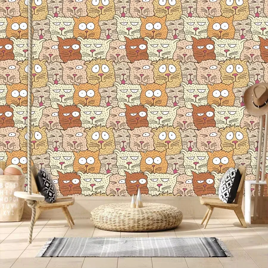 Custom Cartoon Waterproof Peel - Baby Nursery Peel And Stick Wallpaper 评论和价格