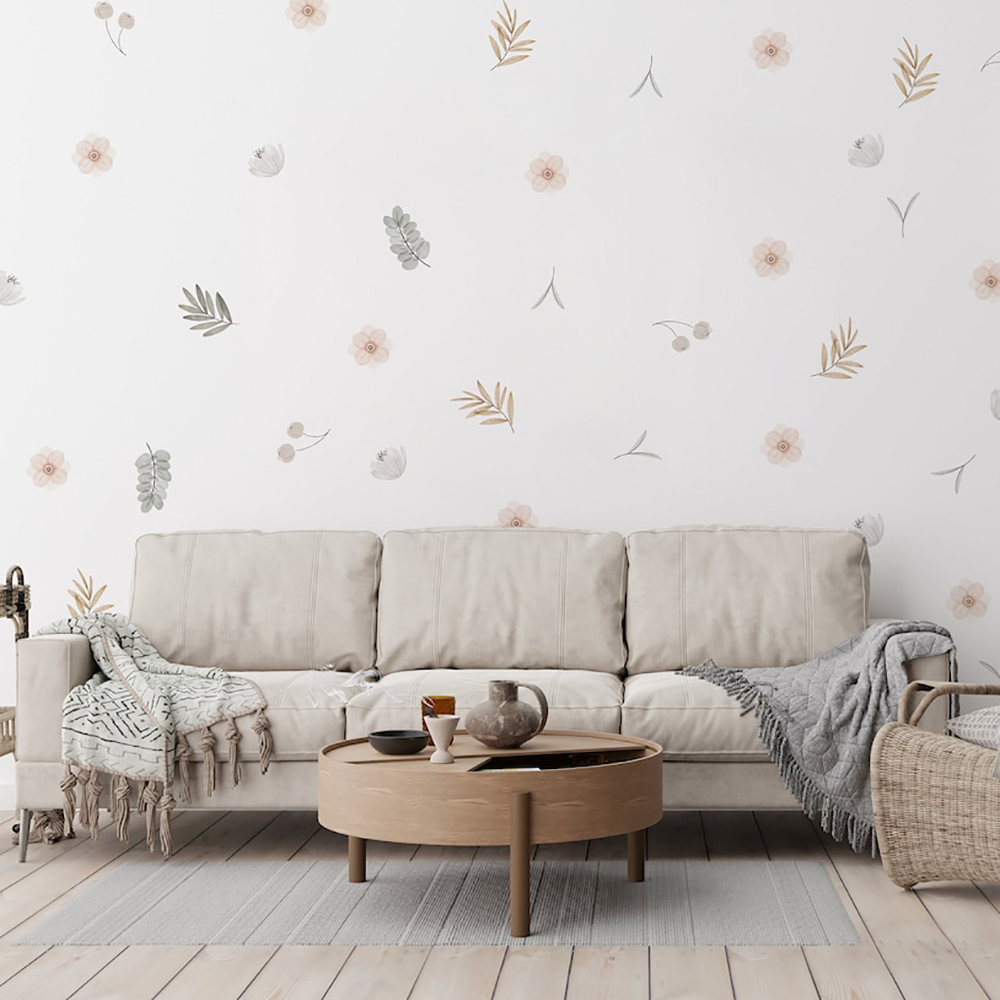 Boho Leaves Botanical DIY Wall - Baby Girl Nursery Quotes 评论和价格