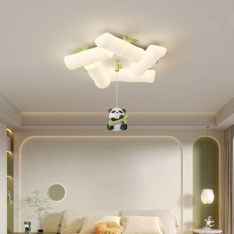 New Chinese Panda Ceiling Lamp - Baby Nursery Light Fixture 评论和价格