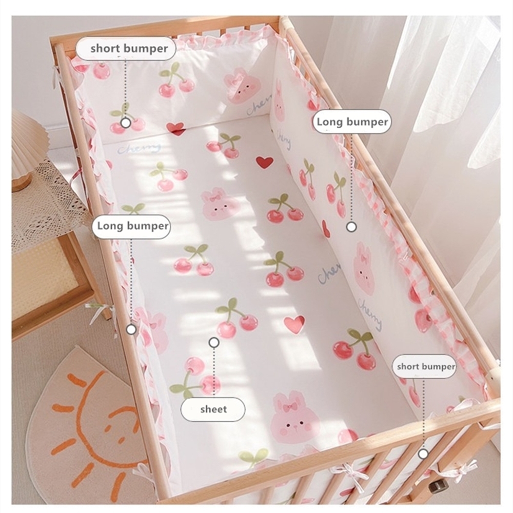5Pcs Crib Bedding Set Girl Bab - Baby Nursery Boy 评论和价格