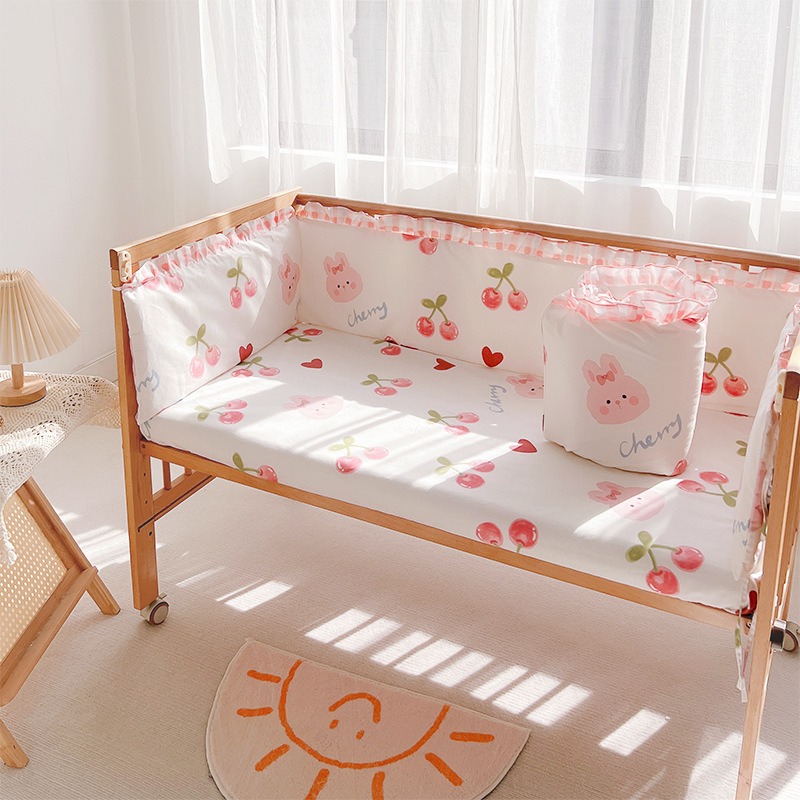 5Pcs Crib Bedding Set Girl Bab - Baby Nursery Boy 评论和价格