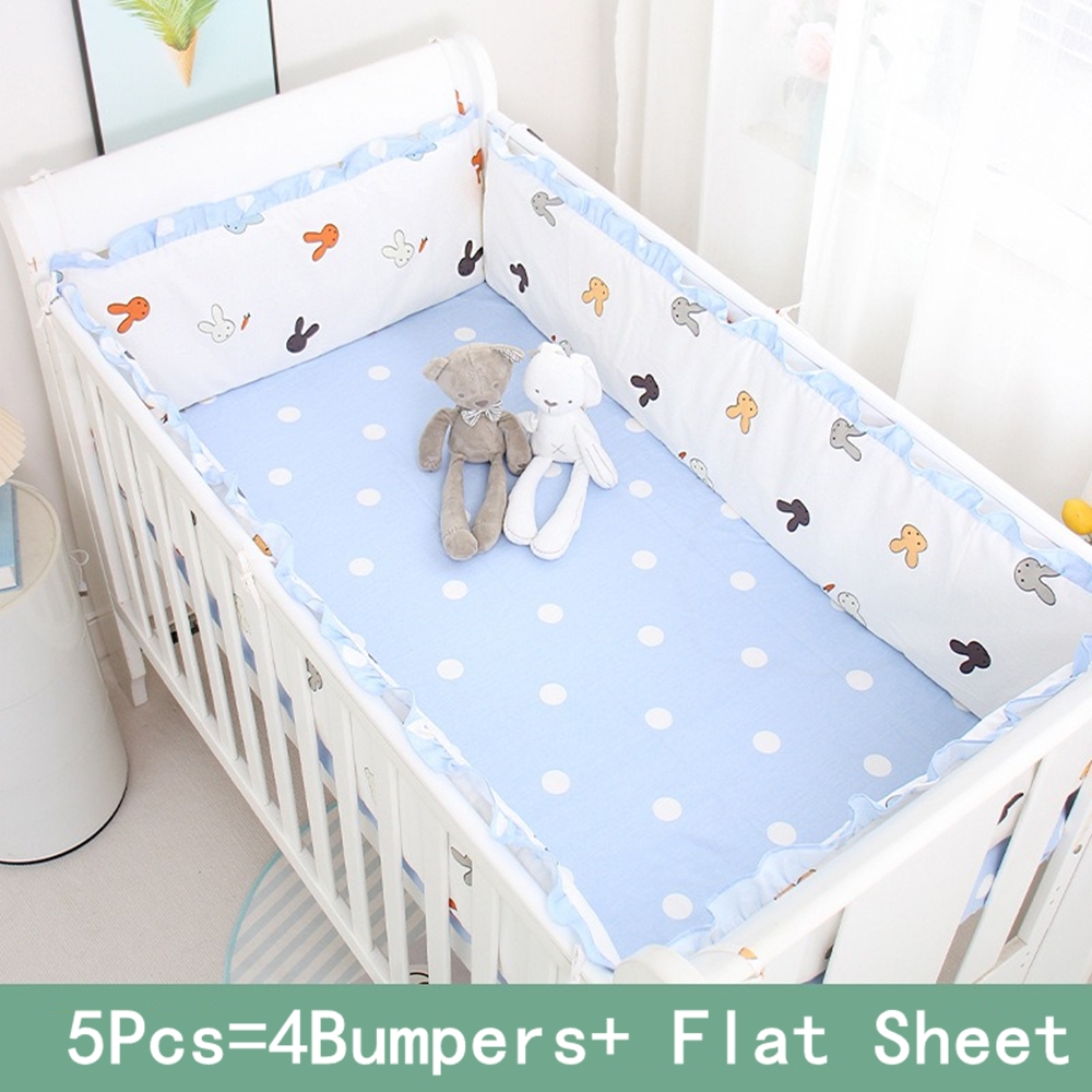 5Pcs Crib Bedding Set Girl Bab - Baby Nursery Boy 评论和价格