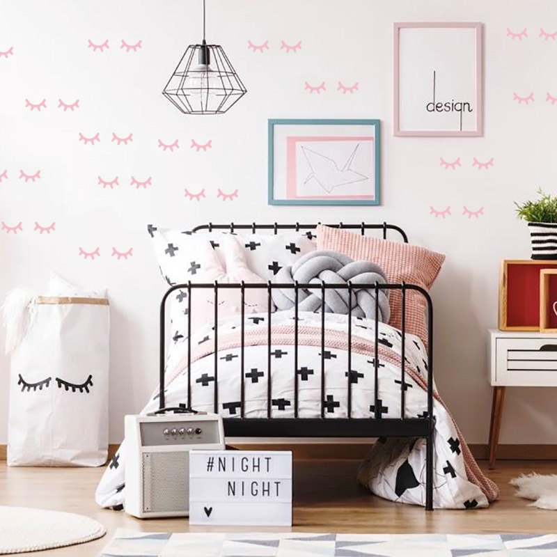 Kids Room Decoration  Eyelash  - Baby Nursery Decor Girl 评论和价格