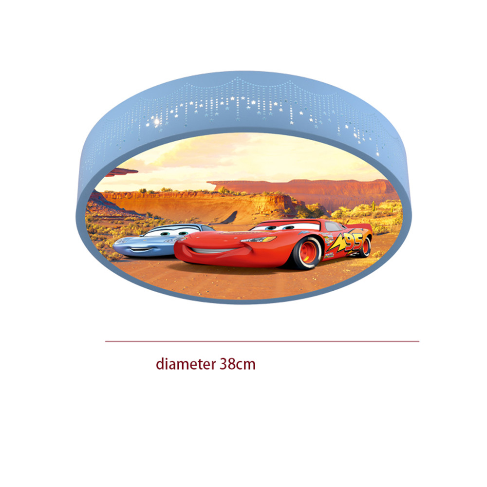 Cartoon Car Round Led Ceiling  - Baby Nursery Light Fixture 评论和价格