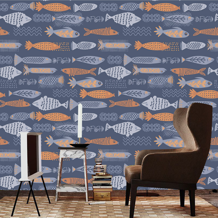 10+ Fish Design Waterproof Pee - Baby Nursery Peel And Stick Wallpaper 评论和价格