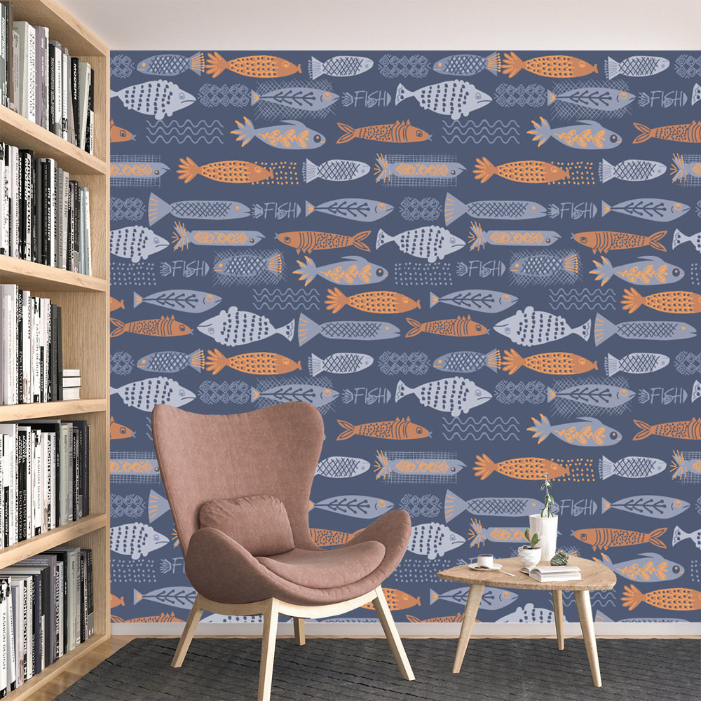 10+ Fish Design Waterproof Pee - Baby Nursery Peel And Stick Wallpaper 评论和价格